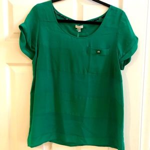 Sheer Anthropologie blouse